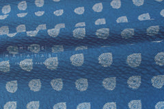 Japanese Fabric Cotton Ripple Charles - B blue - 50cm