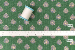 Japanese Fabric Cotton Ripple Charles - D green - 50cm