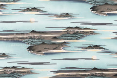 Japanese Fabric Ukiyo-e Landscape - B - 50cm
