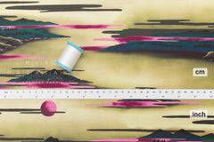 Japanese Fabric Ukiyo-e Landscape - C - 50cm