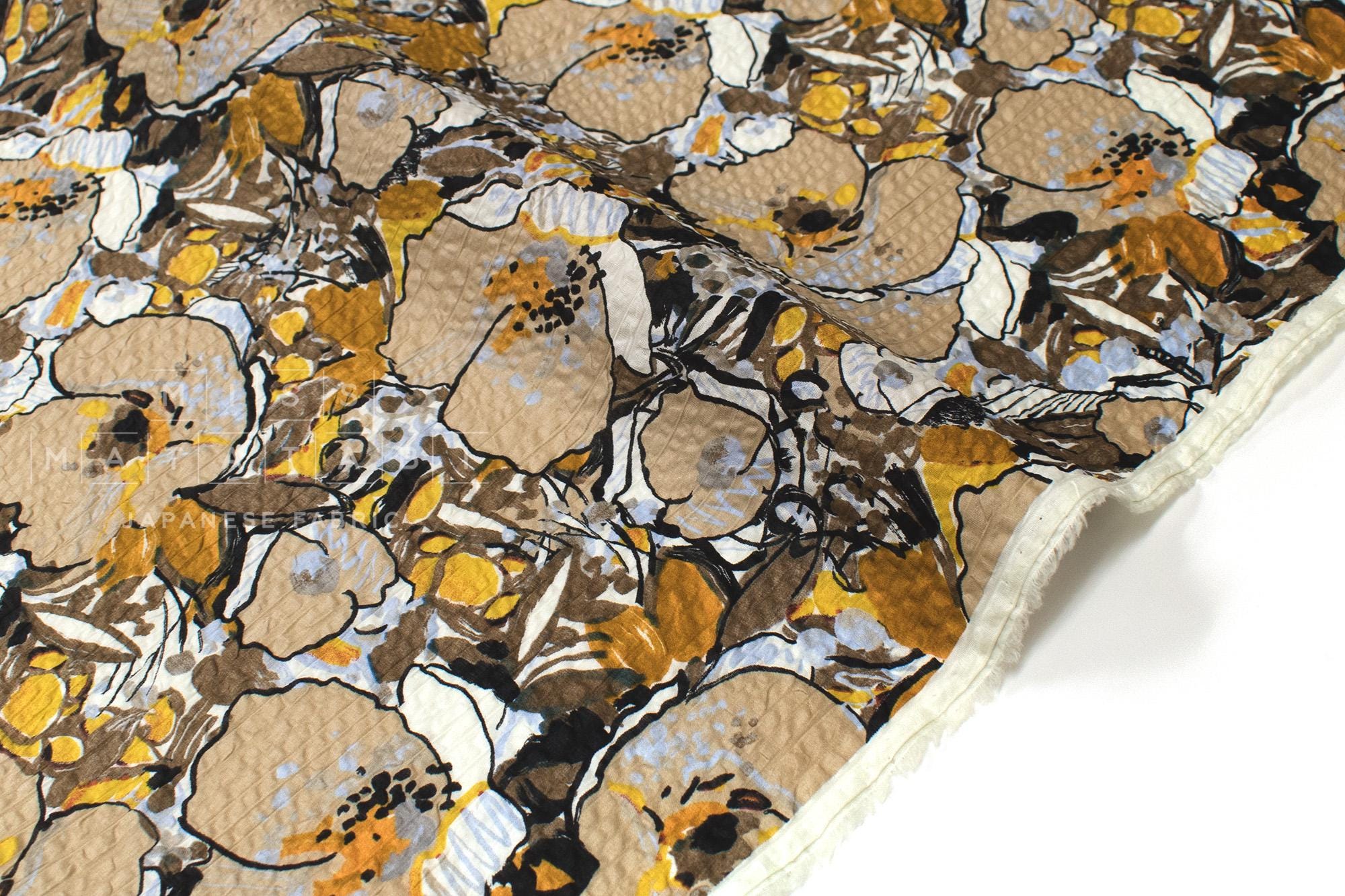 Japanese Fabric Cotton Ripple Beth - D - 50cm