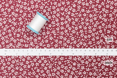 DEADSTOCK Japanese Fabric Little Sakura - red - 50cm