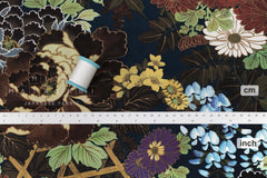 Japanese Fabric The Beauty of Japan Rayon - navy blue - 50cm