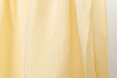 DEADSTOCK Japanese Fabric 100% Linen Chambray - lemon - 50cm