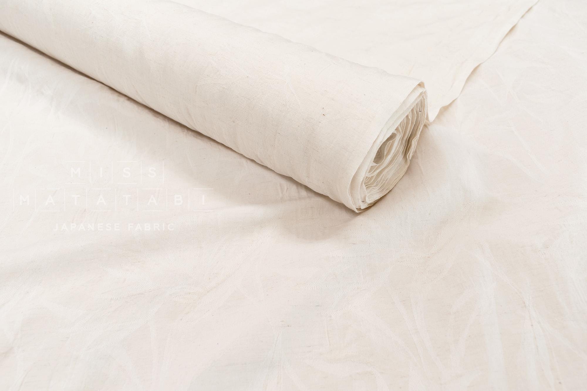 DEADSTOCK Japanese Selvedge Jacquard - cream - 50cm