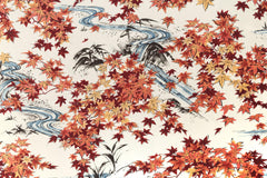 Japanese Fabric Momiji Rayon - cream - 50cm
