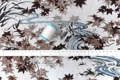 Japanese Fabric Momiji Rayon - mauve grey - 50cm