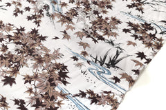 Japanese Fabric Momiji Rayon - mauve grey - 50cm