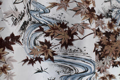 Japanese Fabric Momiji Rayon - mauve grey - 50cm