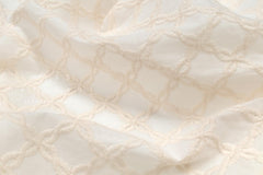 Japanese Fabric Embroidered Cotton Lawn - cream - 50cm