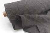 Embroidered Cotton Lawn - taupe grey