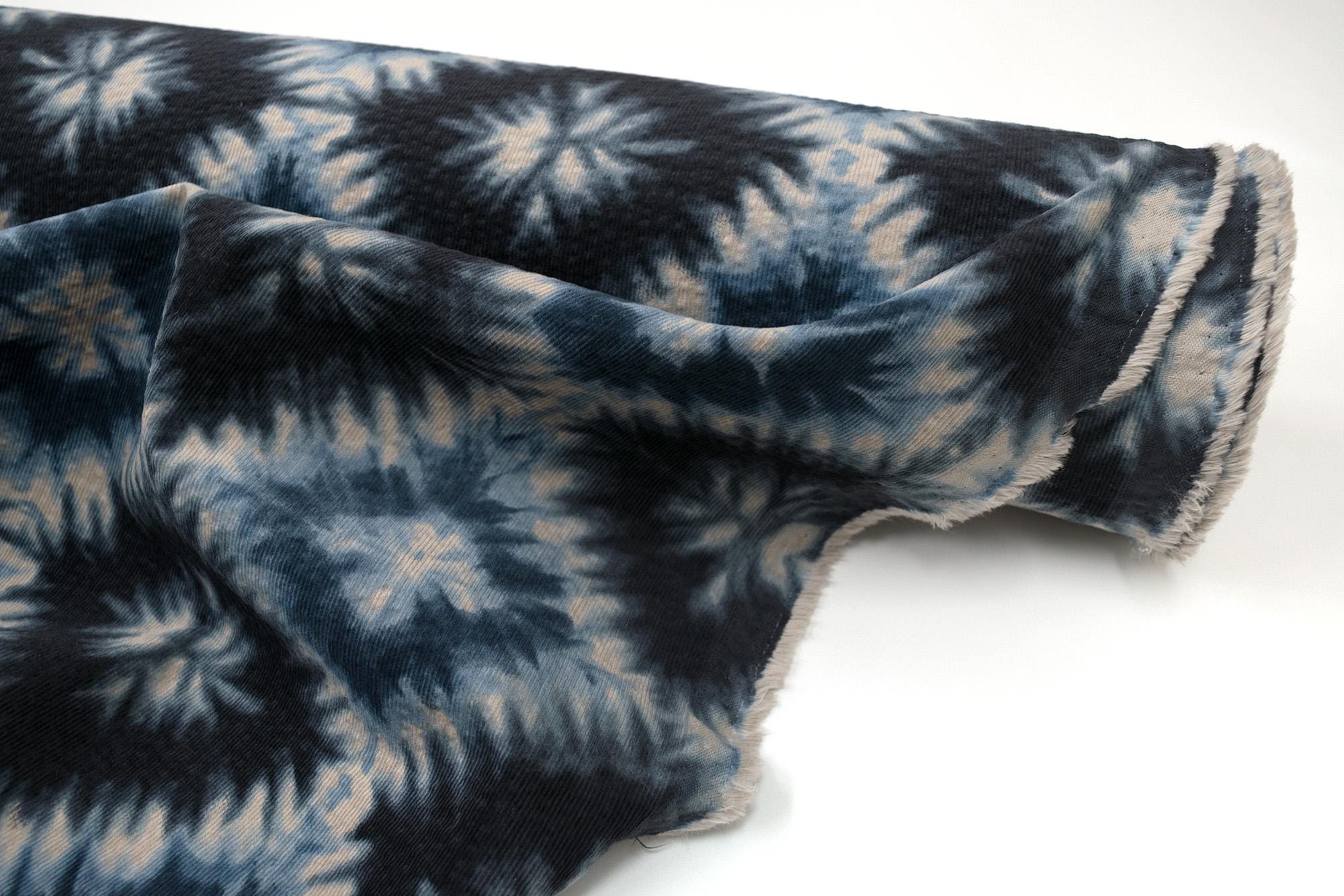 Japanese Fabric Ripple Corduroy Shibori - C - 50cm