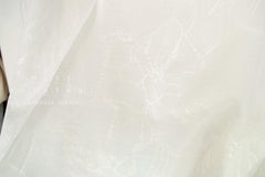 Japanese Fabric Metallic Voile - off white - 50cm