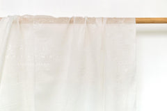 Japanese Fabric Metallic Voile - off white - 50cm