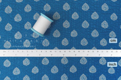 Japanese Fabric Cotton Ripple Charles - B blue - 50cm