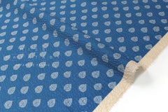 Japanese Fabric Cotton Ripple Charles - B blue - 50cm