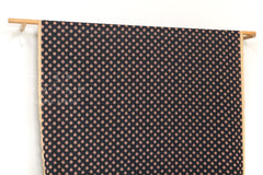 Japanese Fabric Cotton Ripple Charles - E dark charcoal - 50cm