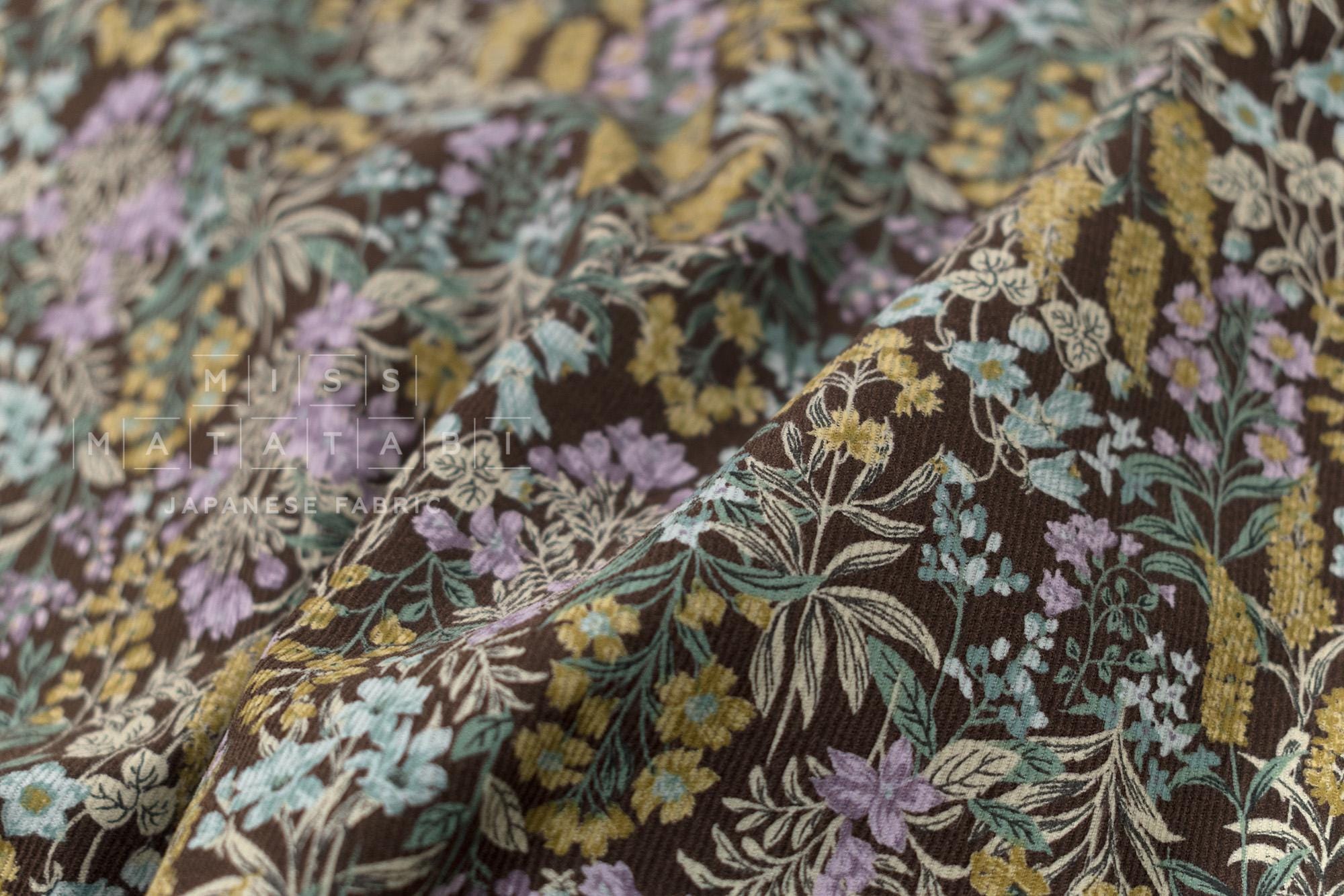 Japanese Fabric Corduroy Miki - C - 50cm