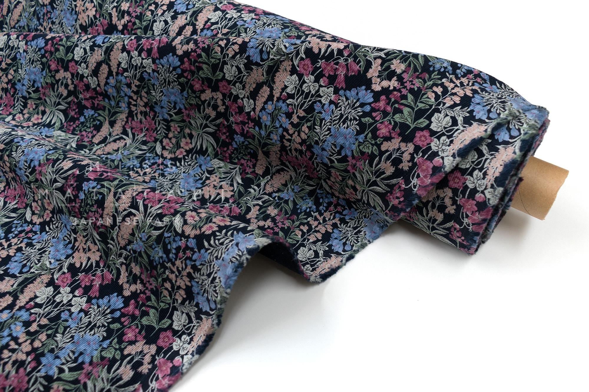 Japanese Fabric Corduroy Miki - D - 50cm