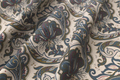 Japanese Fabric Corduroy Paisley - A - 50cm