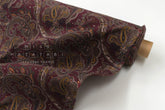 Japanese Fabric Corduroy Paisley - C - 50cm