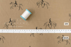 DEADSTOCK Japanese Fabric Dressage Linen Blend - C - 50cm