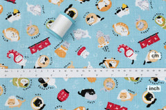 Japanese Fabric Oden Cats - C - 50cm