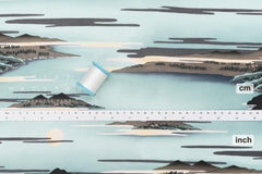 Japanese Fabric Ukiyo-e Landscape - B - 50cm