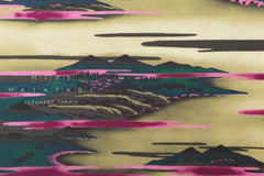 Japanese Fabric Ukiyo-e Landscape - C - 50cm