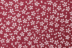 DEADSTOCK Japanese Fabric Little Sakura - red - 50cm