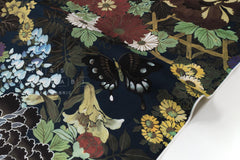 Japanese Fabric The Beauty of Japan Rayon - navy blue - 50cm