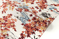 Japanese Fabric Momiji Rayon - cream - 50cm