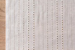 Embroidered Eyelet Cotton Lawn - white