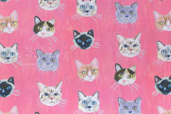 Japanese Fabric Colin Cat - A - 50cm
