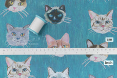 Japanese Fabric Colin Cat - B - 50cm