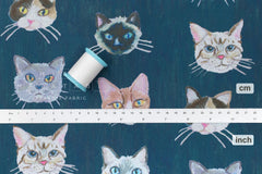 Japanese Fabric Colin Cat - C - 50cm