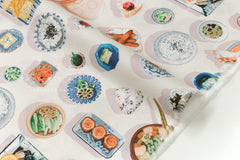 Japanese Fabric Japanese Food - A - 50cm