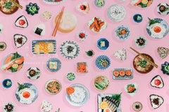 Japanese Fabric Japanese Food - B - 50cm