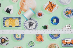 Japanese Fabric Japanese Food - C - 50cm