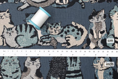 Japanese Fabric Cat Lineup - E - 50cm