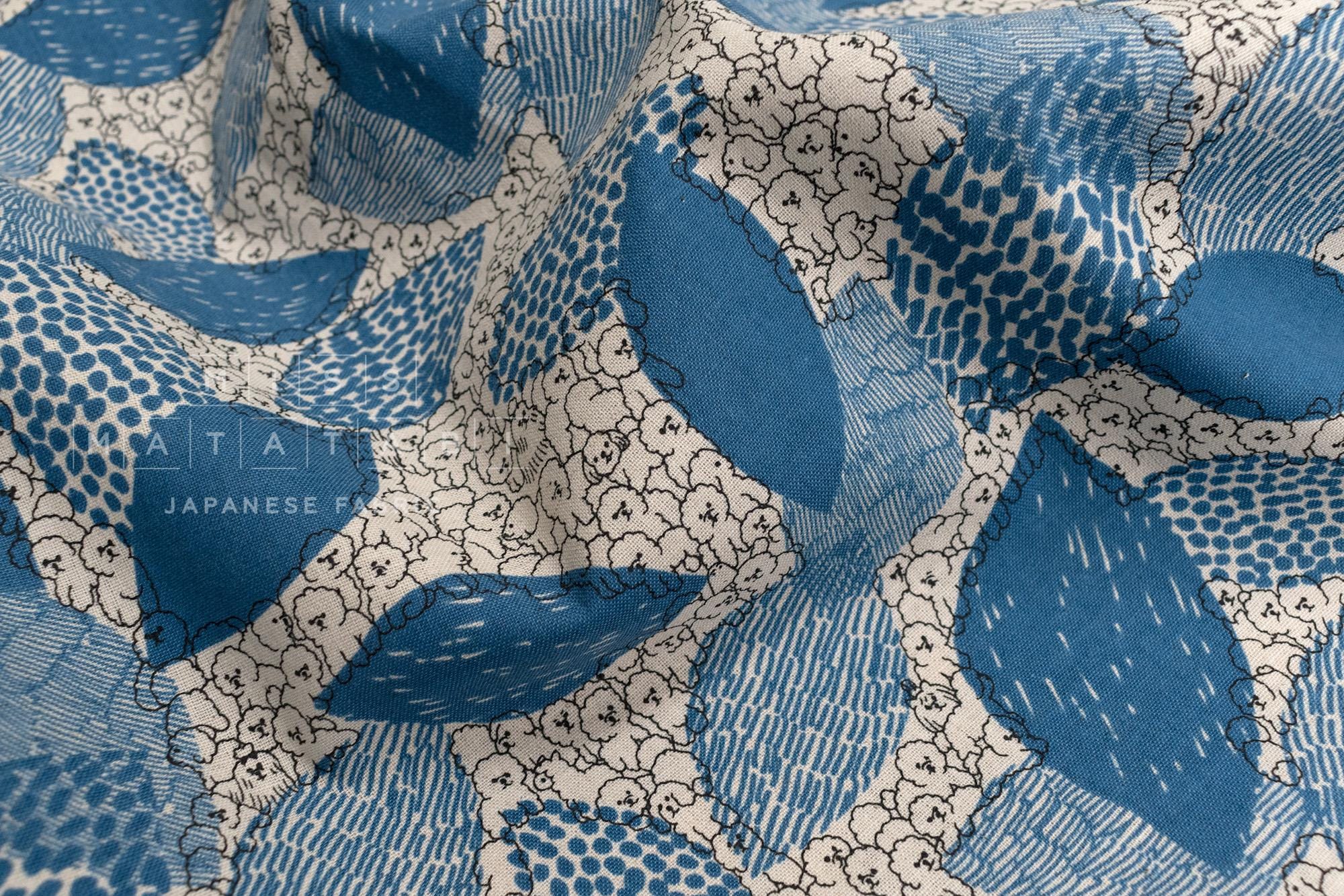 Japanese Fabric Bichon Frise - D - 50cm