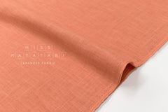 Shokunin Collection Hand-printed Japanese Fabric Solids - orange - 50cm