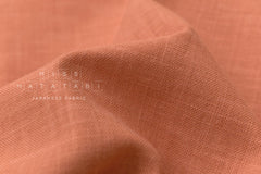 Shokunin Collection Hand-printed Japanese Fabric Solids - orange - 50cm