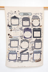 Japanese Fabric 2026 Calendar - panel