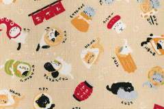 Japanese Fabric Oden Cats - H - 50cm
