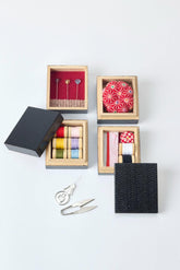 Japanese Hiro Three-tiered Sewing Box Kanazawa Urushi Lacquer - black