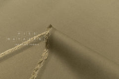 DEADSTOCK Japanese Fabric Rayon Blend Twill - green khaki - 50cm