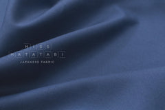 DEADSTOCK Japanese Fabric Rayon Blend Twill - blue - 50cm