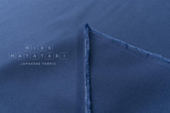 DEADSTOCK Japanese Fabric Rayon Blend Twill - blue - 50cm