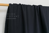 DEADSTOCK Japanese Fabric Rayon Blend Twill - dark navy blue - 50cm